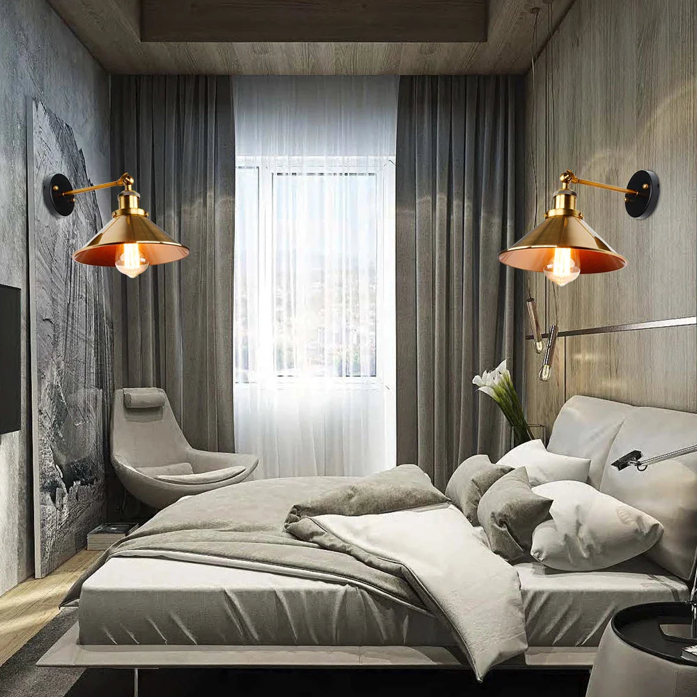 Afralia™ Retro Wall Lamp Pendant Light with E27 Edison Bulb for Home, Restaurant & Cafe