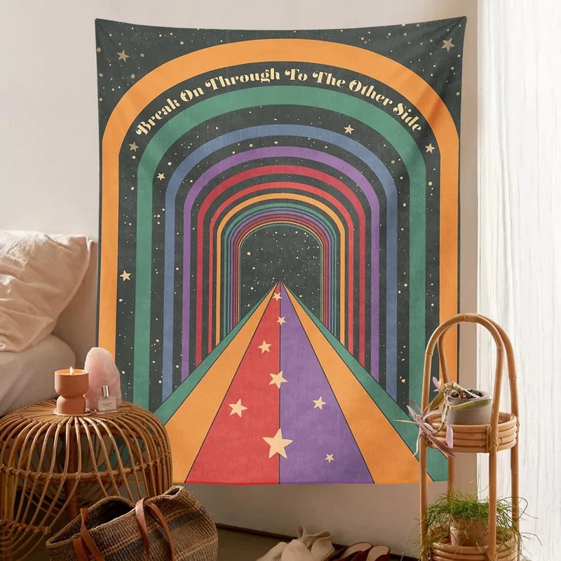 Bohemian Ouija Wall Hanging by Afralia™ - Retro Art Tapestry Home Decor