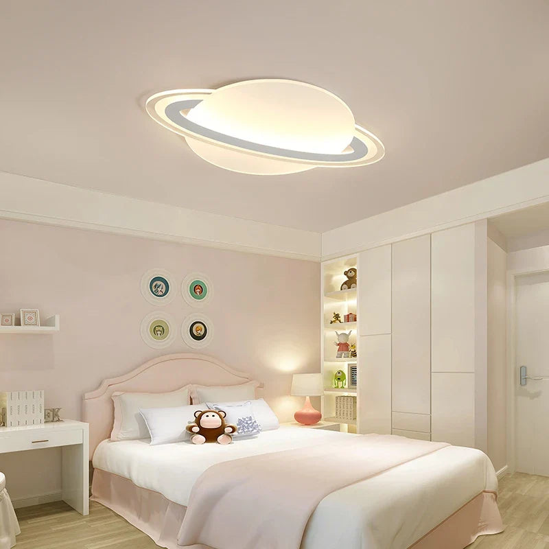 Afralia™ Planet LED Ceiling Light for Children Room Decor & Reading