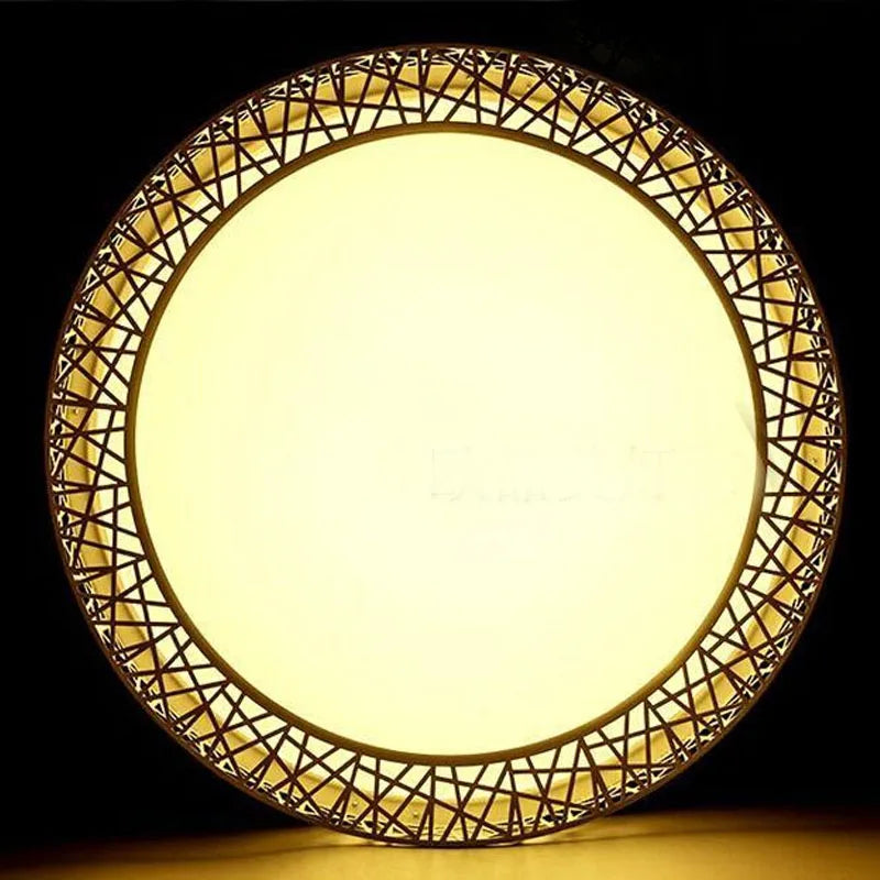Afralia™ Modern LED Ceiling Lights 24W/36W Black/White Bird Nest Ceiling Lamp