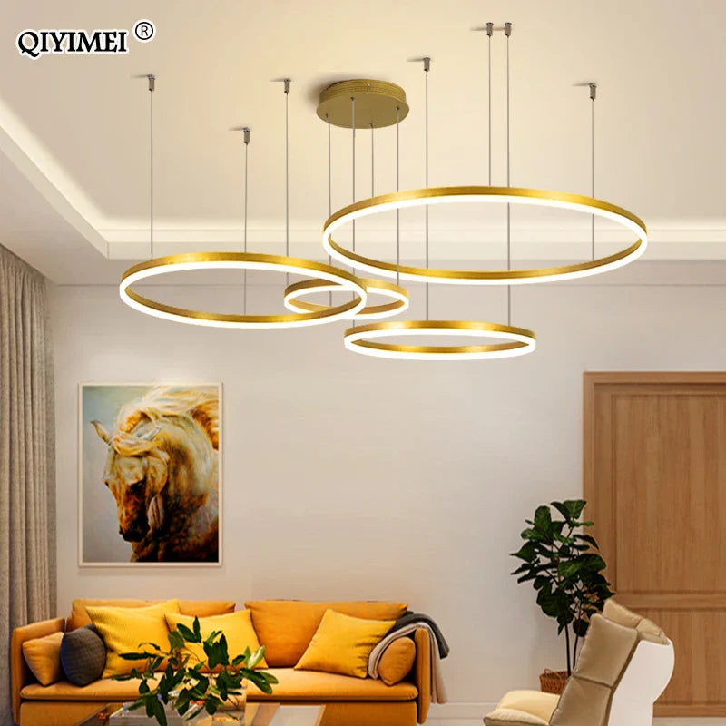 Afralia™ Luxury LED Pendant Lights for Bedroom Dining Living Room Bar Hanglamp