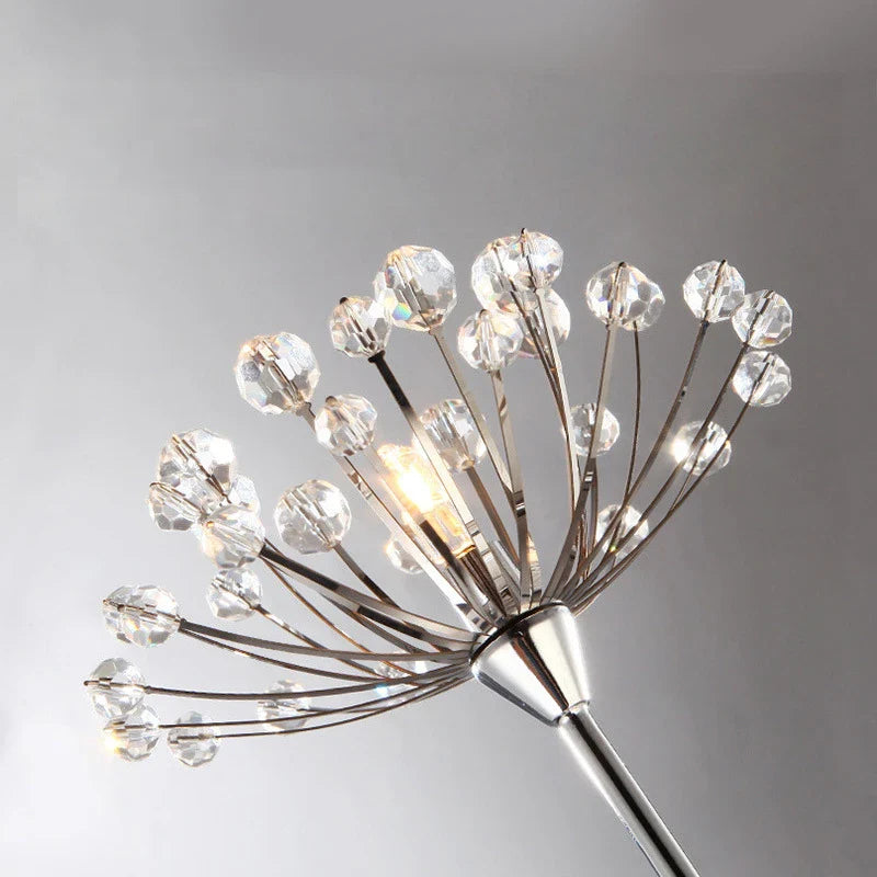 Afralia™ Nordic Dandelion LED Crystal Floor Lamp for Stylish Home Lighting