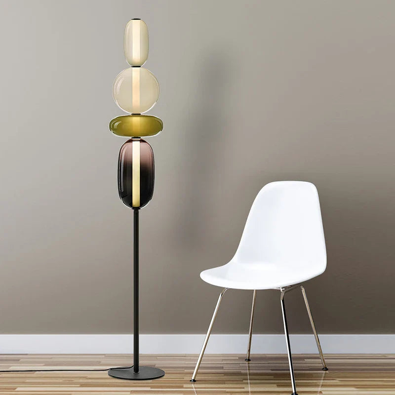 Afralia™ Stained Glass Floor Lamp | Luxury Minimalist Design | Perfect for Bedroom, Living Room