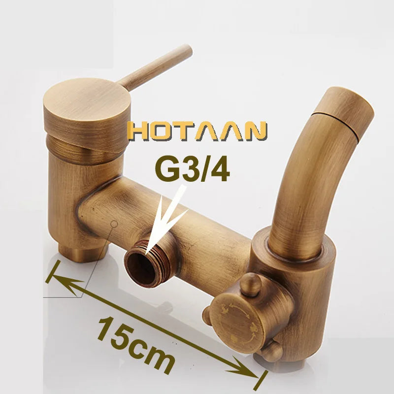 Afralia™ Concealed Wall Mounted Shower Faucet Mixer Control Valve for Antique Bath Tub