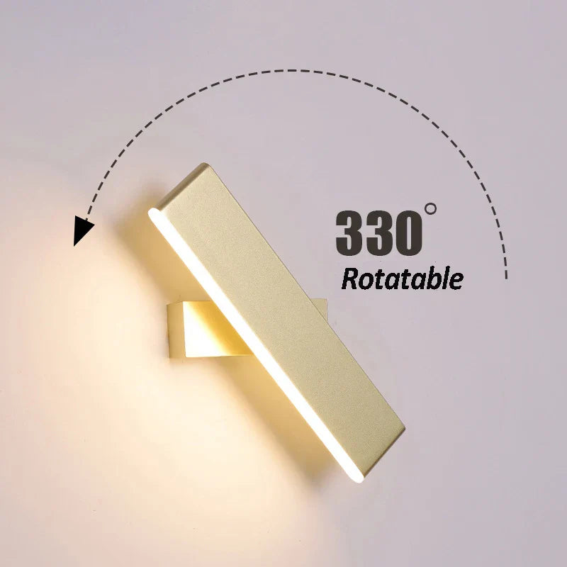 Afralia™ Rotatable Wall Lamp 6W Modern Bedside Bedroom Light Sconce Walkway Light