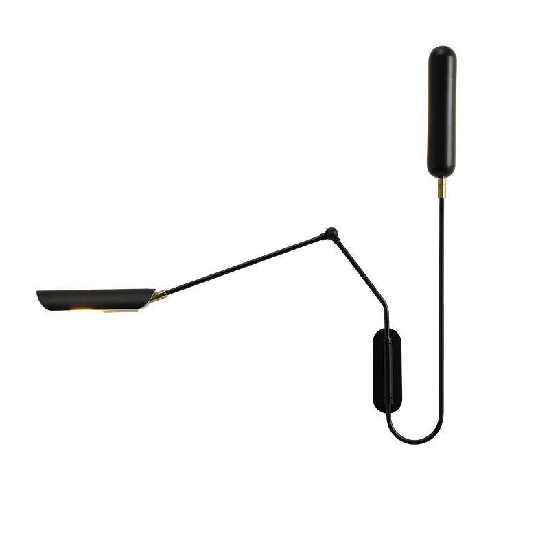 Afralia™ Adjustable Retro Wall Lamp with Long Arm and LED E27 Light