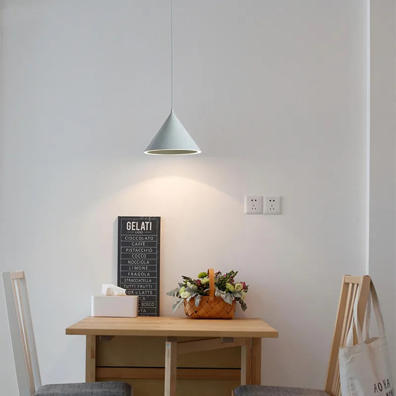 Afralia™ Annular Cone Pendant Lamp: Minimalist Nordic Design for Living Room, Restaurant, Bar