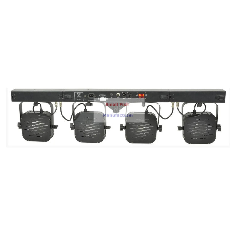 Afralia™ LED Par Kit: 4 Slim Flat Par Lights, Stand, DMX Controller, Bag Package