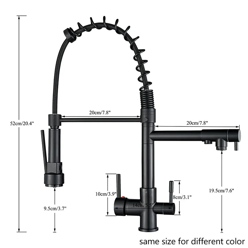 Afralia™ Purification Kitchen Faucet with 3 Colors LED Display
