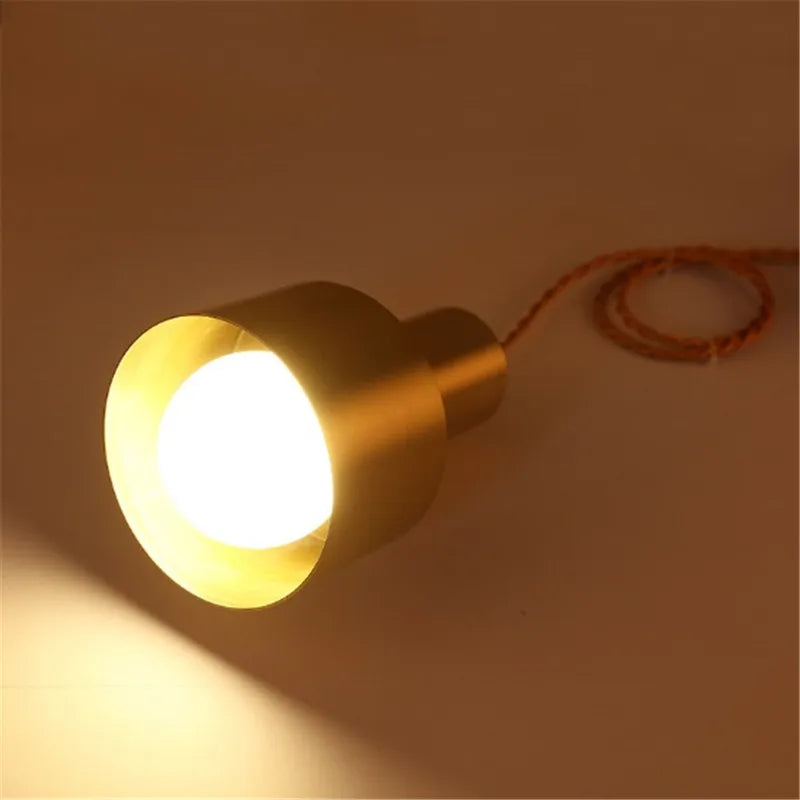 Afralia™ Brass Trumpet Pendant Light - Stylish Nordic Design for Bedroom, Hallway, Bar