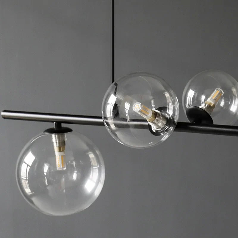 Afralia™ Nordic Glass Bubble Chandelier for Bedroom Dinning Room Decor