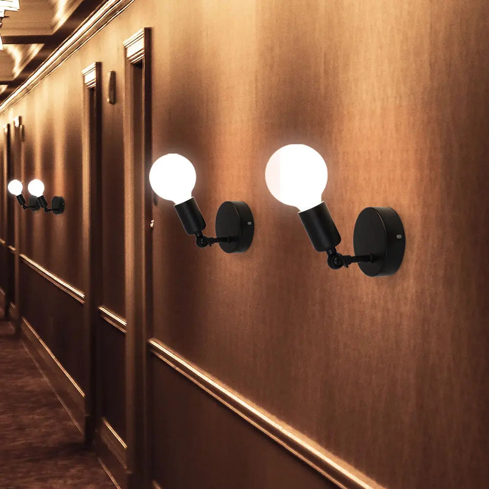 Afralia™ Modern Vintage Adjustable LED Wall Lamp for Living Room, Bedroom & Bathroom