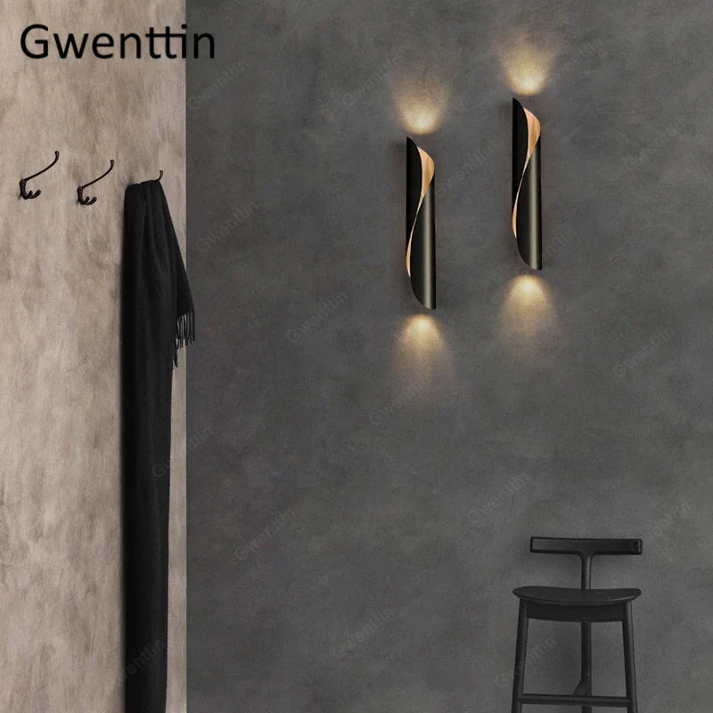 Afralia™ Modern Calla Wall Sconce  Led Lights, Bedroom & Bathroom Lamp Fixtures