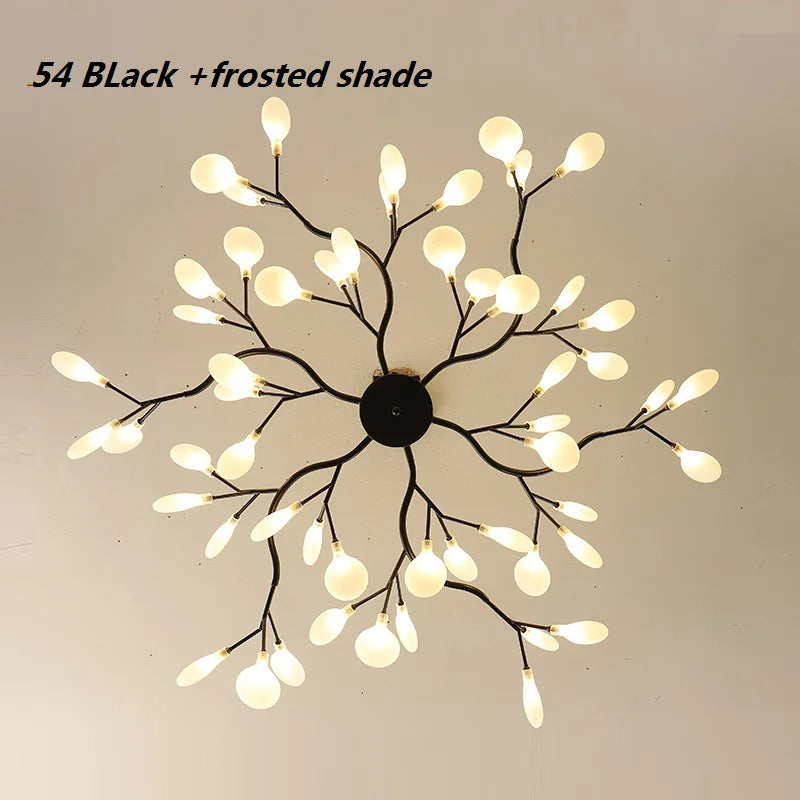 Afralia™ Modern G4 LED Iron Chandelier Tree Branch Lamps for Home Living Room