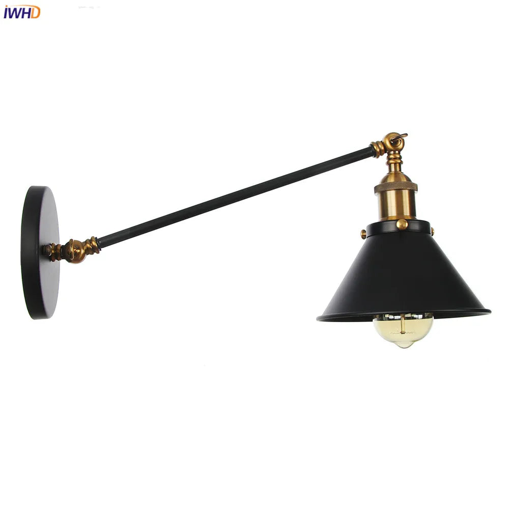 Afralia™ Vintage Industrial Wall Light Sconce LED Retro Bedroom Stair Loft Up Down Lamp