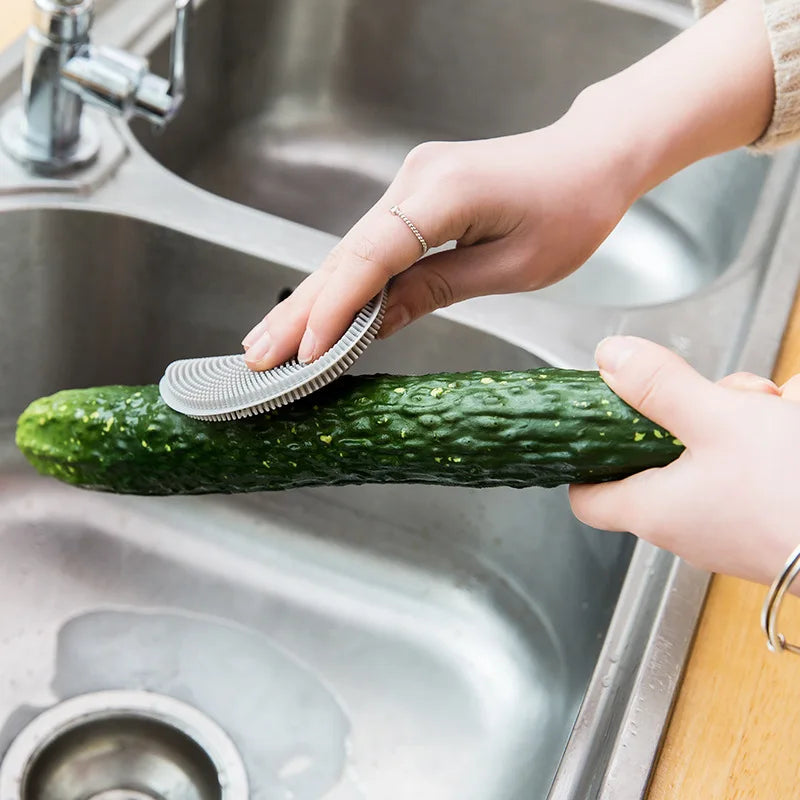 Silicone Cleaning Brush for Kitchen & Tableware Washing - Afralia™ Home Supplies