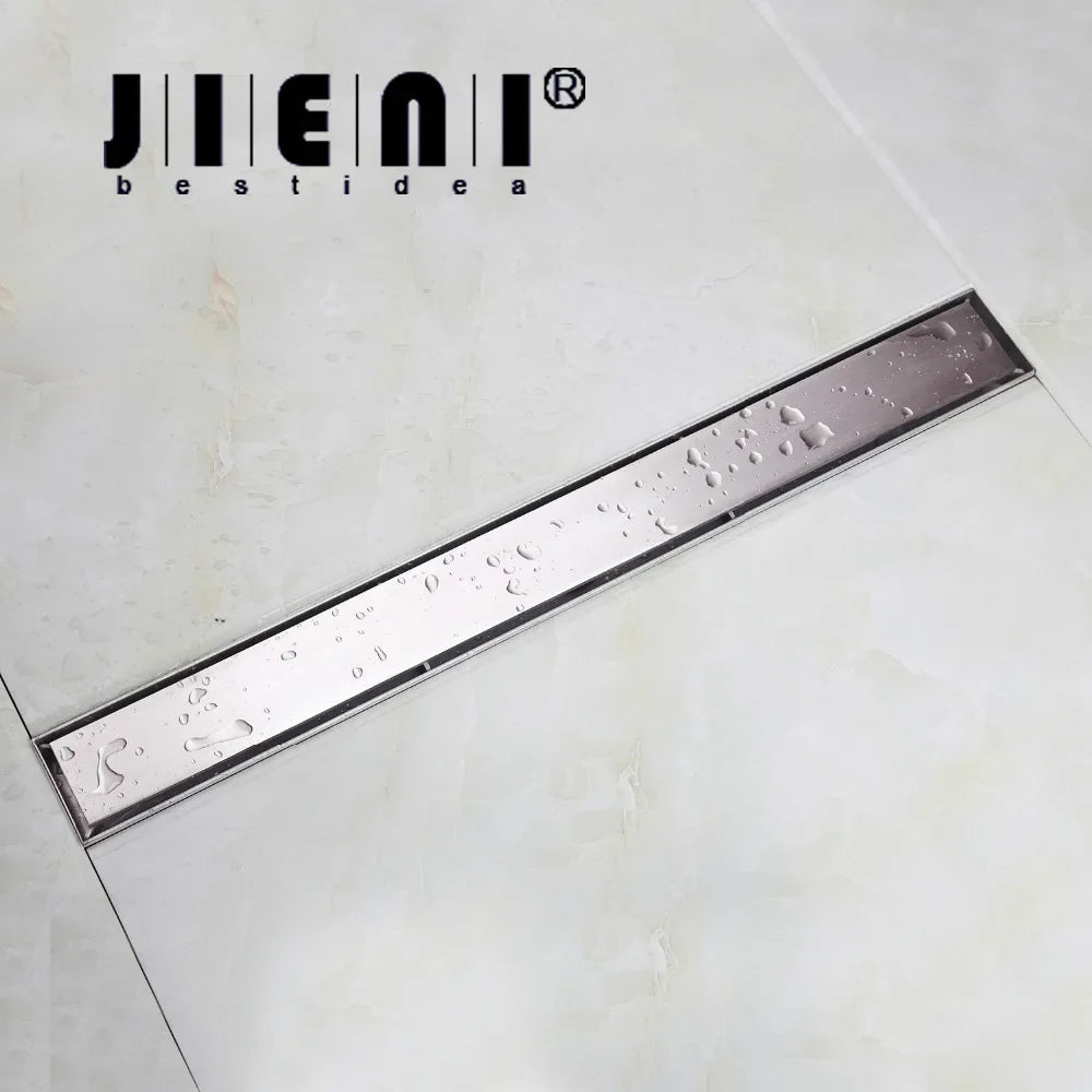 Afralia™ Stainless Steel Nickel Brushed Bathroom Invisible Shower Floor Drain