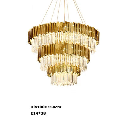 Afralia™ Modern Crystal Chandelier Lighting for Dinning Room