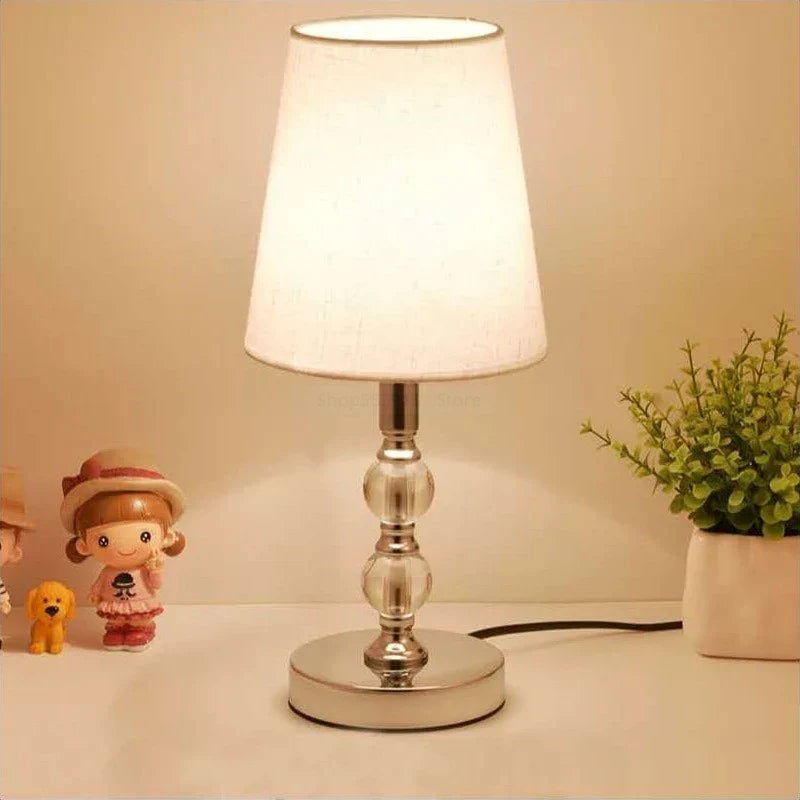 Afralia™ Nordic Crystal LED Table Lamp for Living Room, Bedroom, and Study - Modern Art Deco Lighting