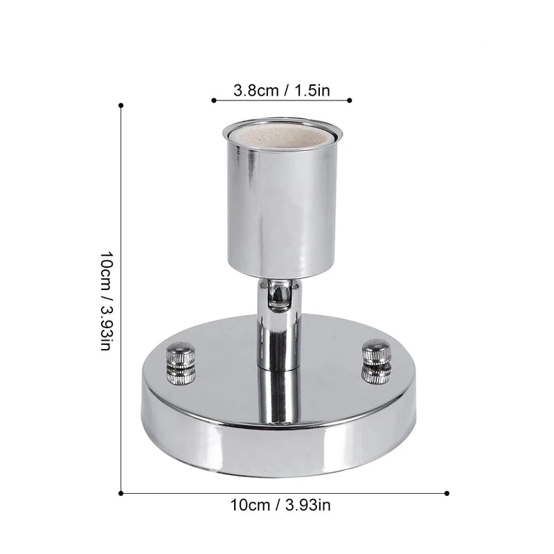 Afralia™ Modern Wall Lamp Base, 180 Degree Steering, E27 Bulb Holder for Home, Bar, Restaurant