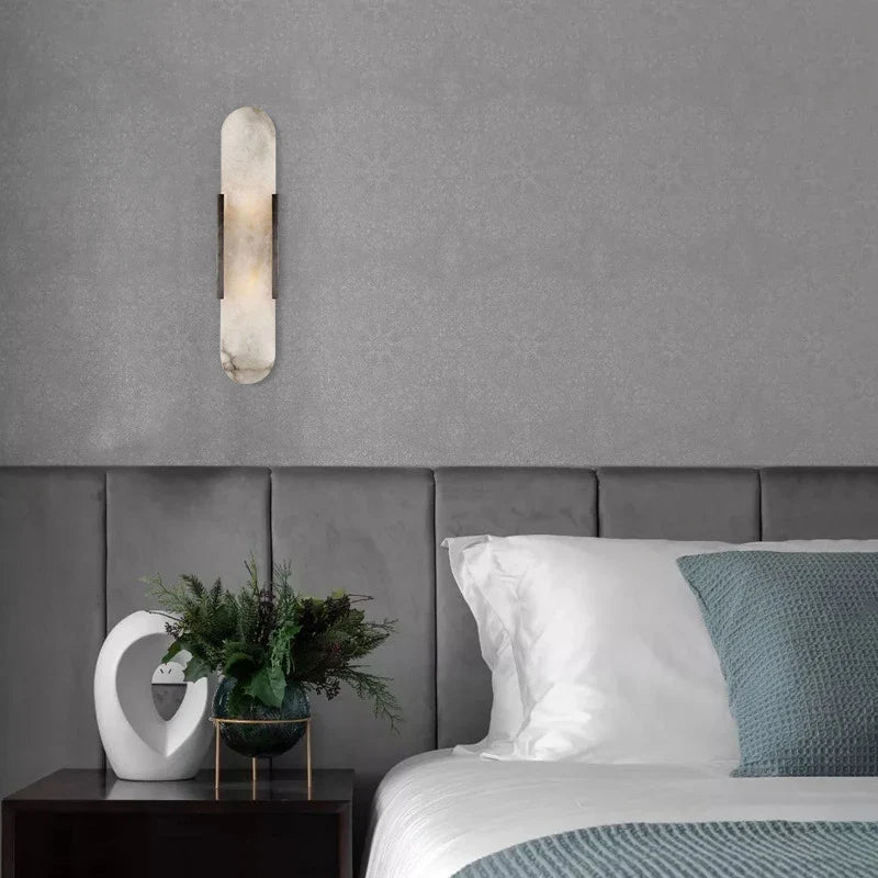Afralia™ Marble Wall Lamp: Nordic Sconce Light for Living Room, Bedroom, Hotel, Staircase