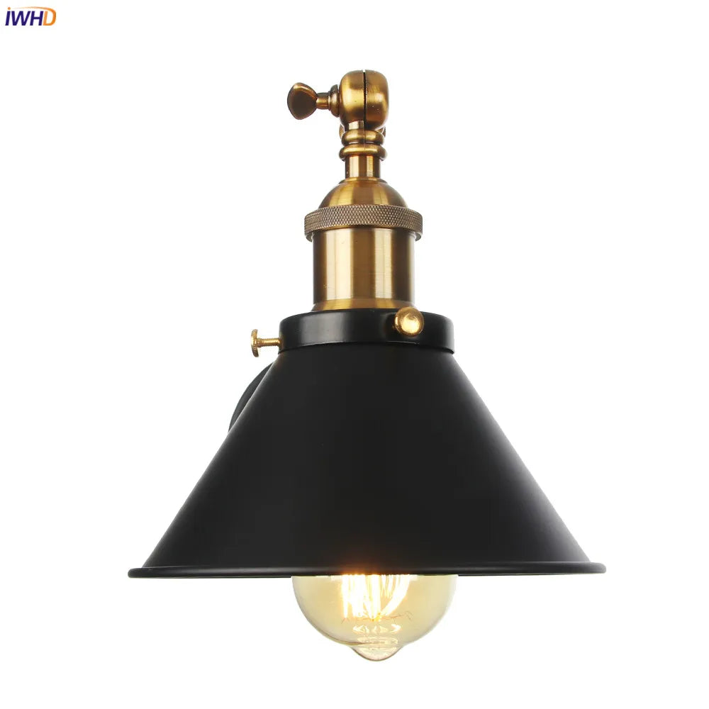 Afralia™ Vintage Industrial Wall Light Sconce LED Retro Bedroom Stair Loft Up Down Lamp