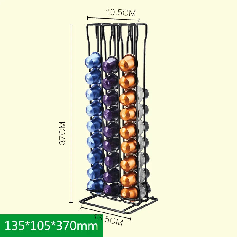 Afralia™ Nespresso Coffee Capsule Tower Stand for 60 Pods