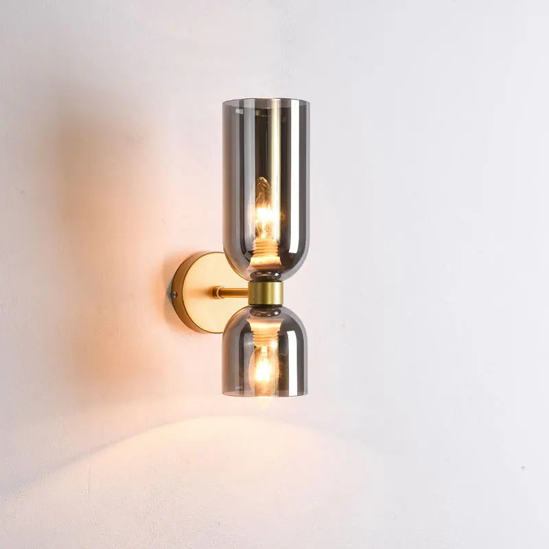 Afralia™ Nordic Glass Wall LED Sconce for Living Room Bedroom Bathroom Decor