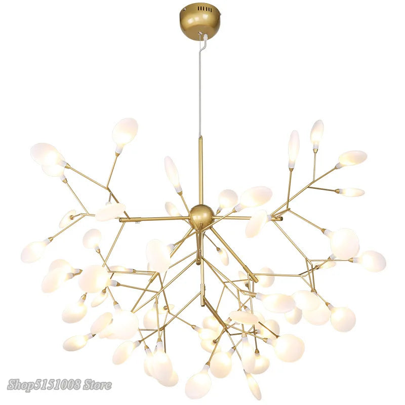 Afralia™ Firefly LED Chandelier: Modern Tree Branch Kitchen Pendant Light Fixture