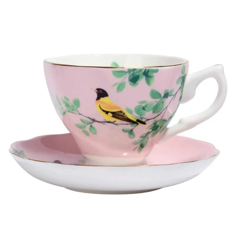 Afralia™ Luxury Ceramic Coffee Cup Set with Spoon, Ideal for Afternoon Tea Parties and Gifts