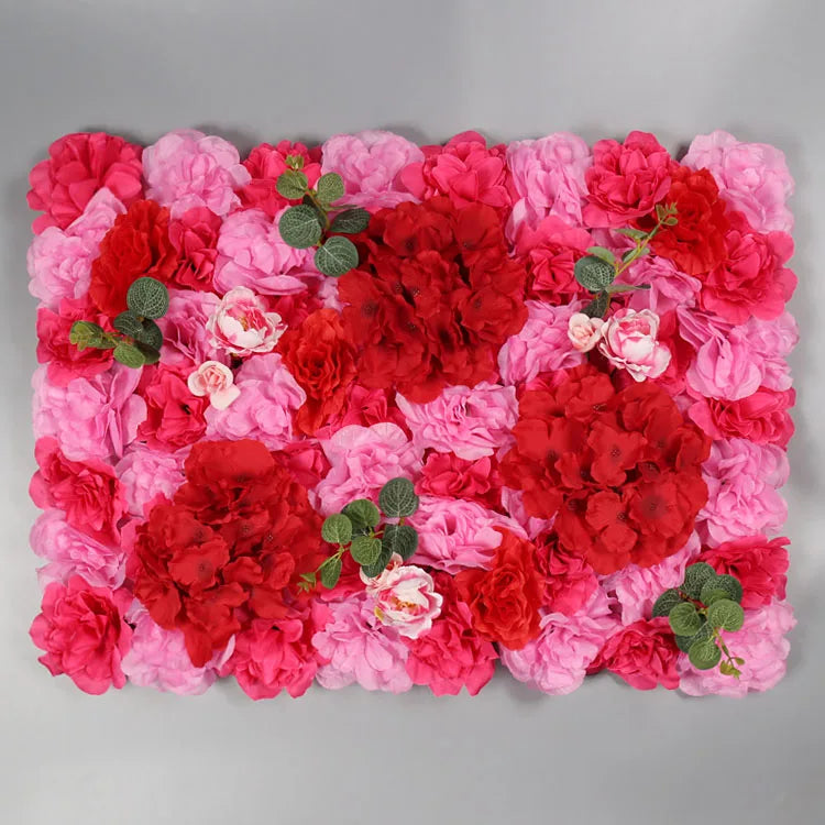 Afralia™ Silk Rose Fake Flower Wall Wedding Decoration Romantic Home Decor