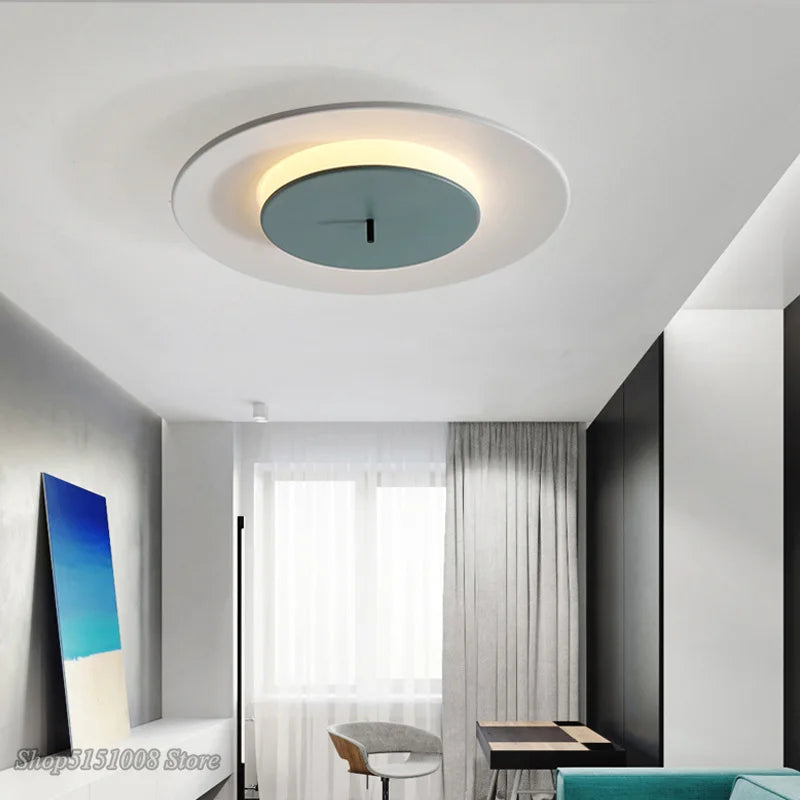 Afralia™ LED Round Ceiling Light for Living Room Bedroom Restaurant Indoor Decor
