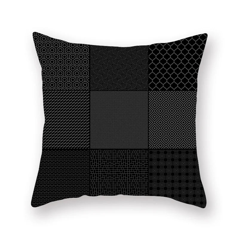 Afralia™ Geometric Star Stripe Print Pillowcase - Wholesale, 45x45cm