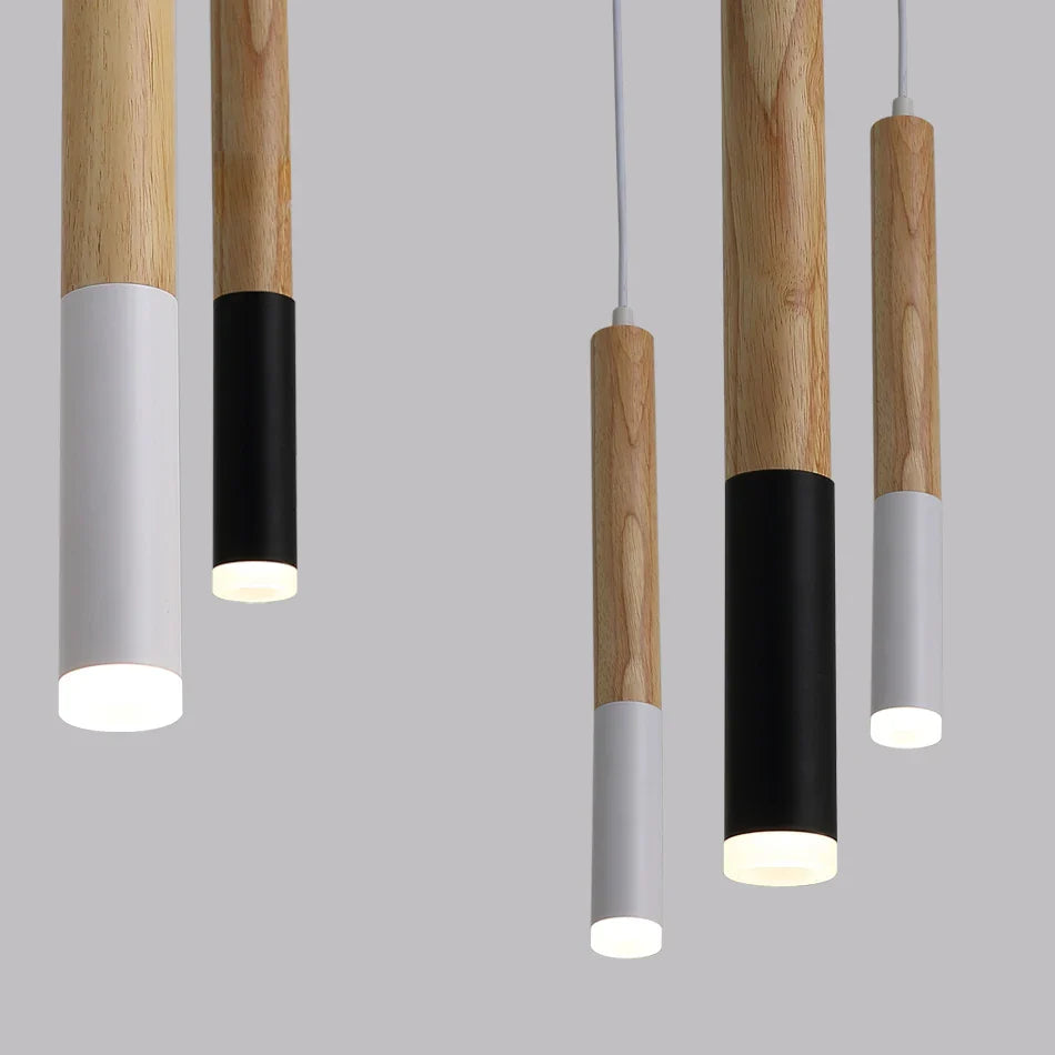 Afralia™ Long Tube LED Pendant Light for Dining, Living, Kitchen, Shop, Bar, Cafe