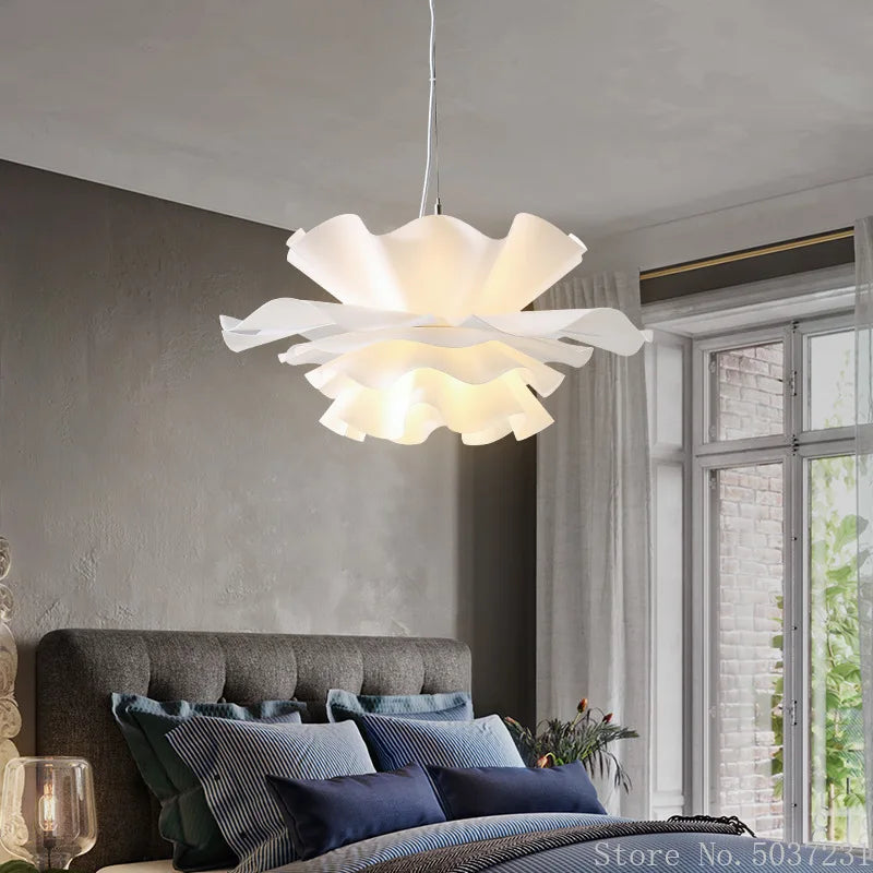 Afralia™ Nordic Flower Chandelier Lights for Bedroom and Dining Room Decor