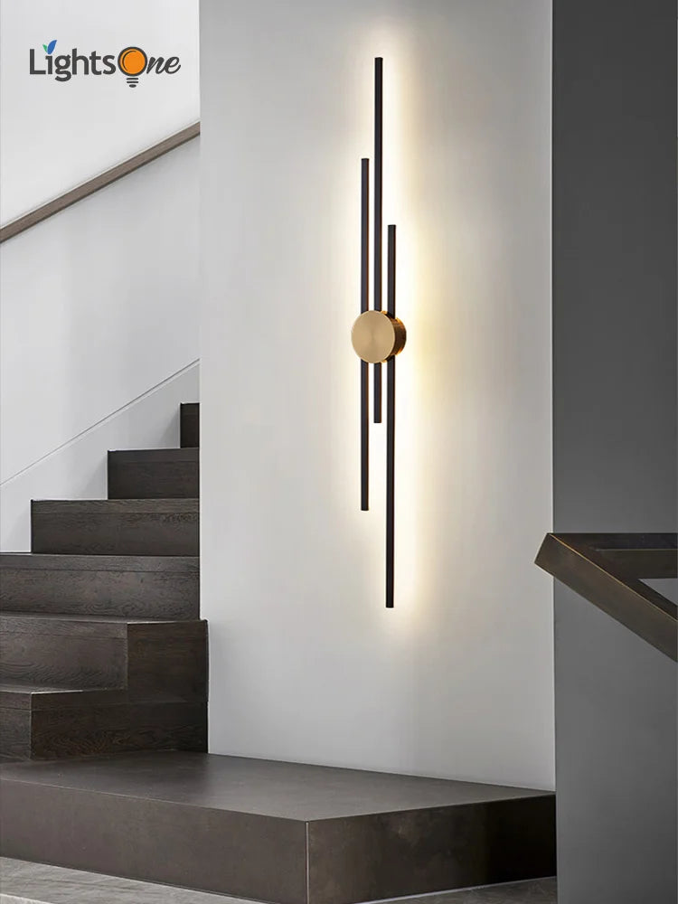 Afralia™ Copper Wall Light for Bedroom, Living Room, TV Background - Minimalist Luxury Design