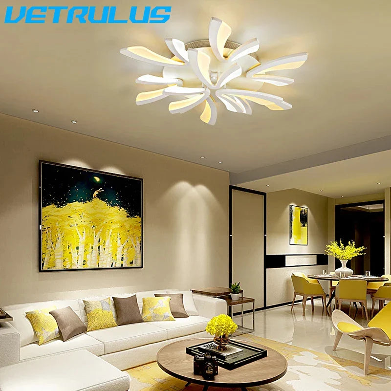 Afralia™ Branch Design LED Chandelier: Modern Nordic Acrylic Ceiling Light for Stylish Living Room Décor