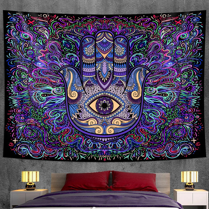 Afralia™ Mandala Witchcraft Tapestry Wall Hanging Yoga Mat Bohemian Sofa Blanket