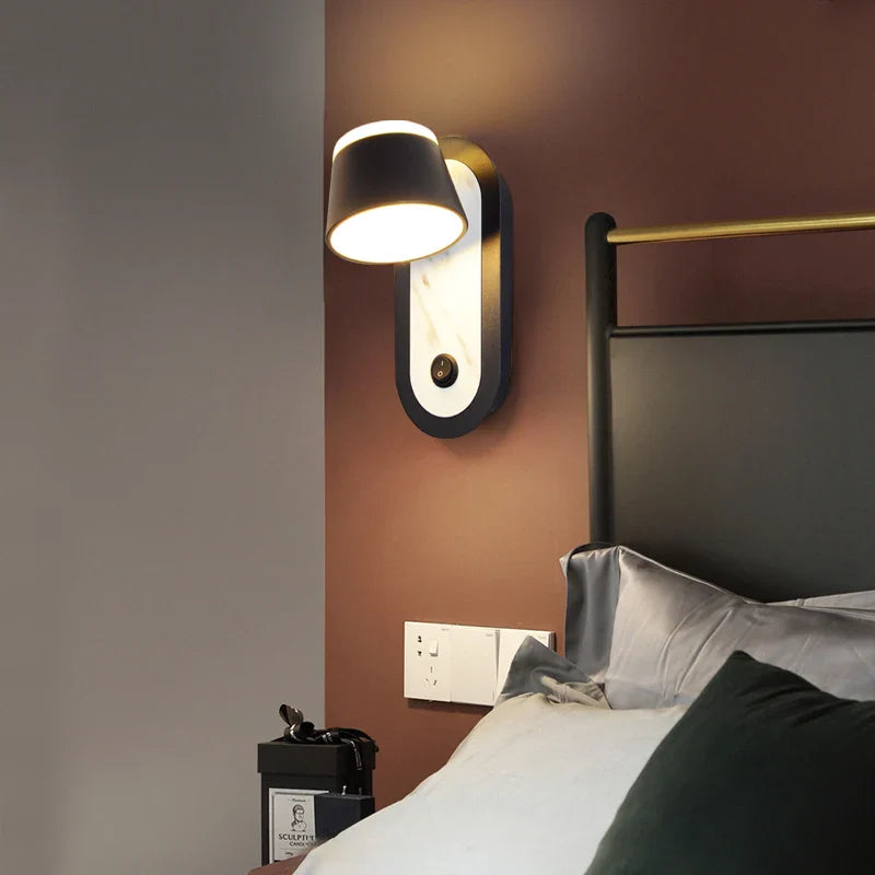 Afralia™ Adjustable Wall Lamp: Modern & Creative LED Bedside Light for Living Room & Bedroom