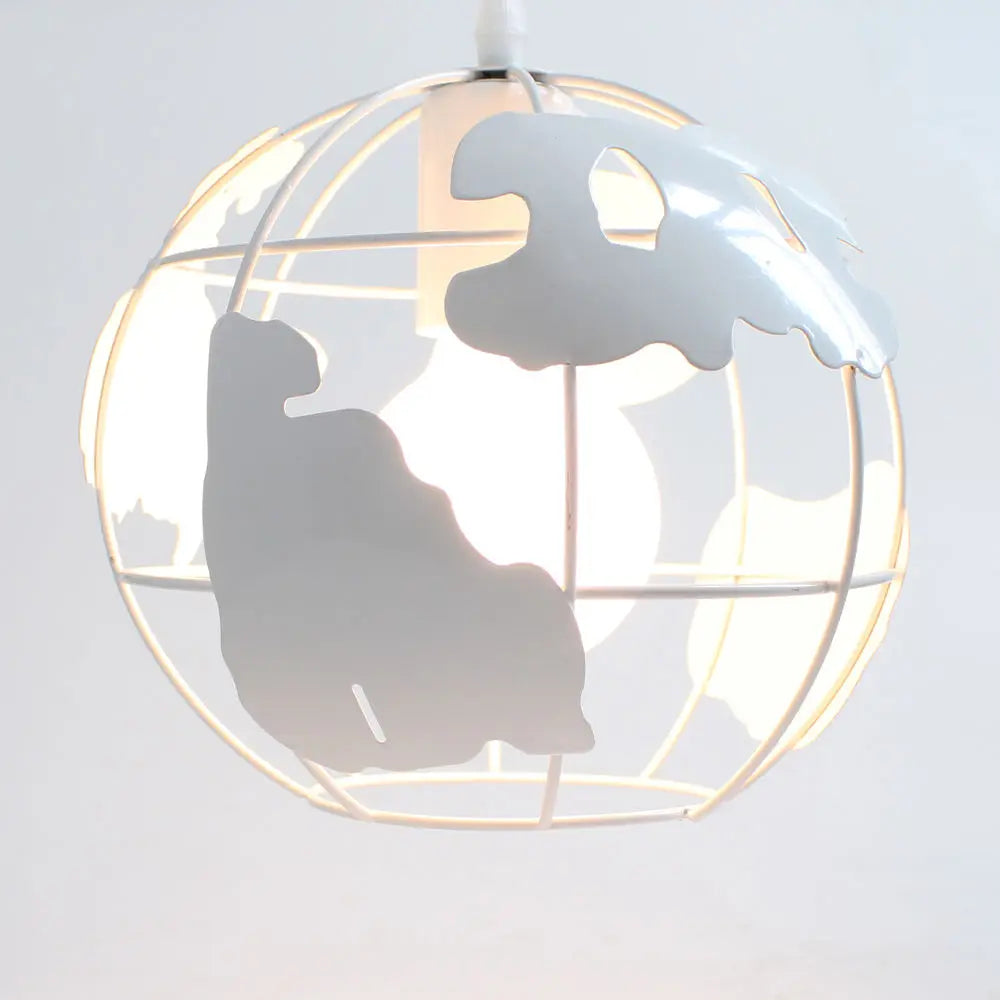 Afralia™ Rustic Industrial Metal Globe Pendant Chandelier Light Fixtures