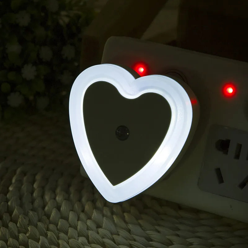 Afralia™ Heart-Shaped LED Night Light with Wireless Sensor Control for Bedroom & Living Room