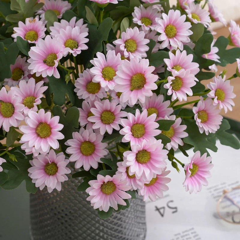 Afralia™ Silk Daisy Artificial Flowers DIY Home Garden Party Wedding Decoration Craft