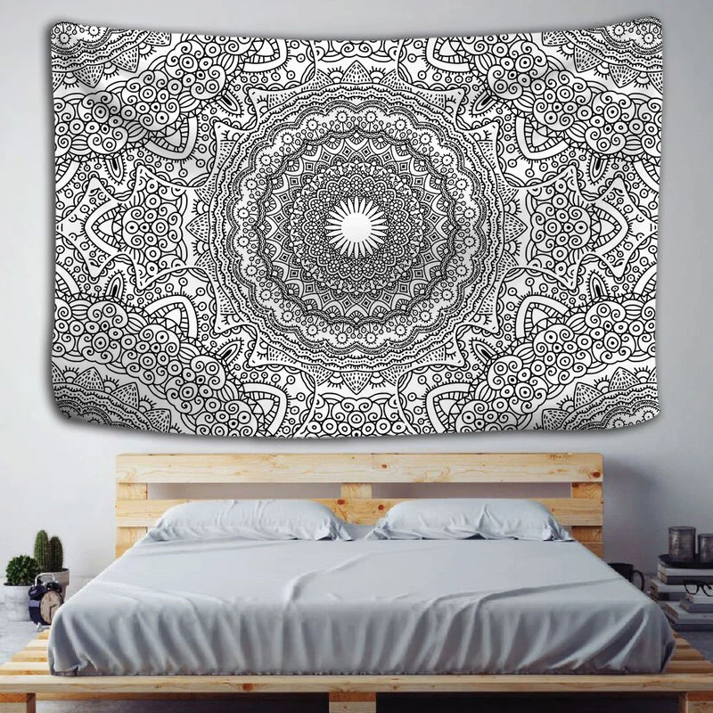 Afralia™ Indian Mandala Tapestry Hippie Wall Hanging Beach Yoga Mat Bedspread Table Cloth