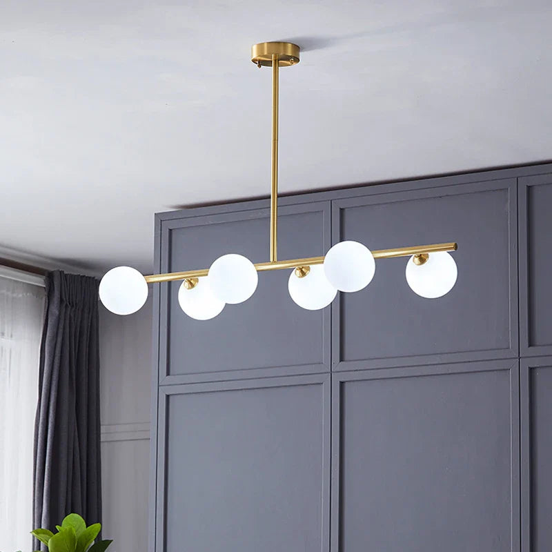 Afralia™ Brass LED Pendant Lights for Home Decor and Indoor Lighting