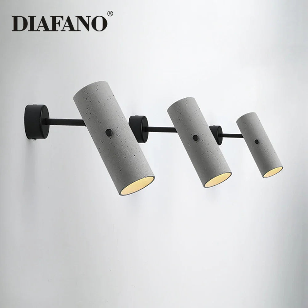 Afralia™ Industrial Cement Wall Lamp for Home and Commercial Spaces