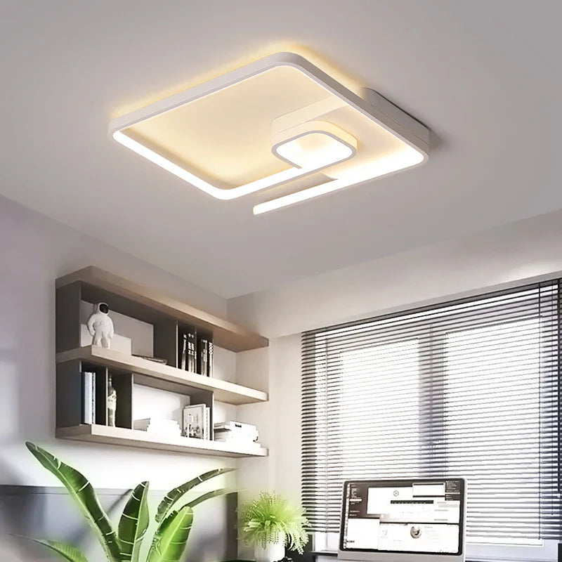 Afralia™ Modern LED Chandelier for Living Dining Bedroom Ceiling Decor Lighting