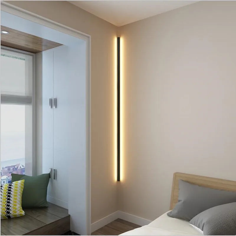 Afralia™ Minimalist LED Wall Lamp for Modern Living Room and Bedroom Lighting