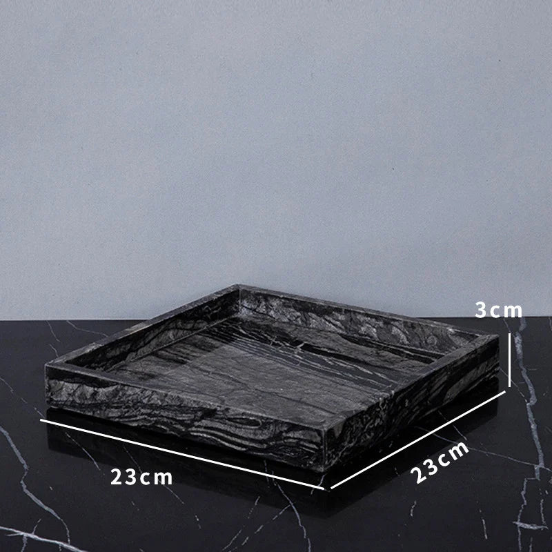 Afralia™ Ancient Wood Grain Marble Bathroom Set with Luxury Accessories