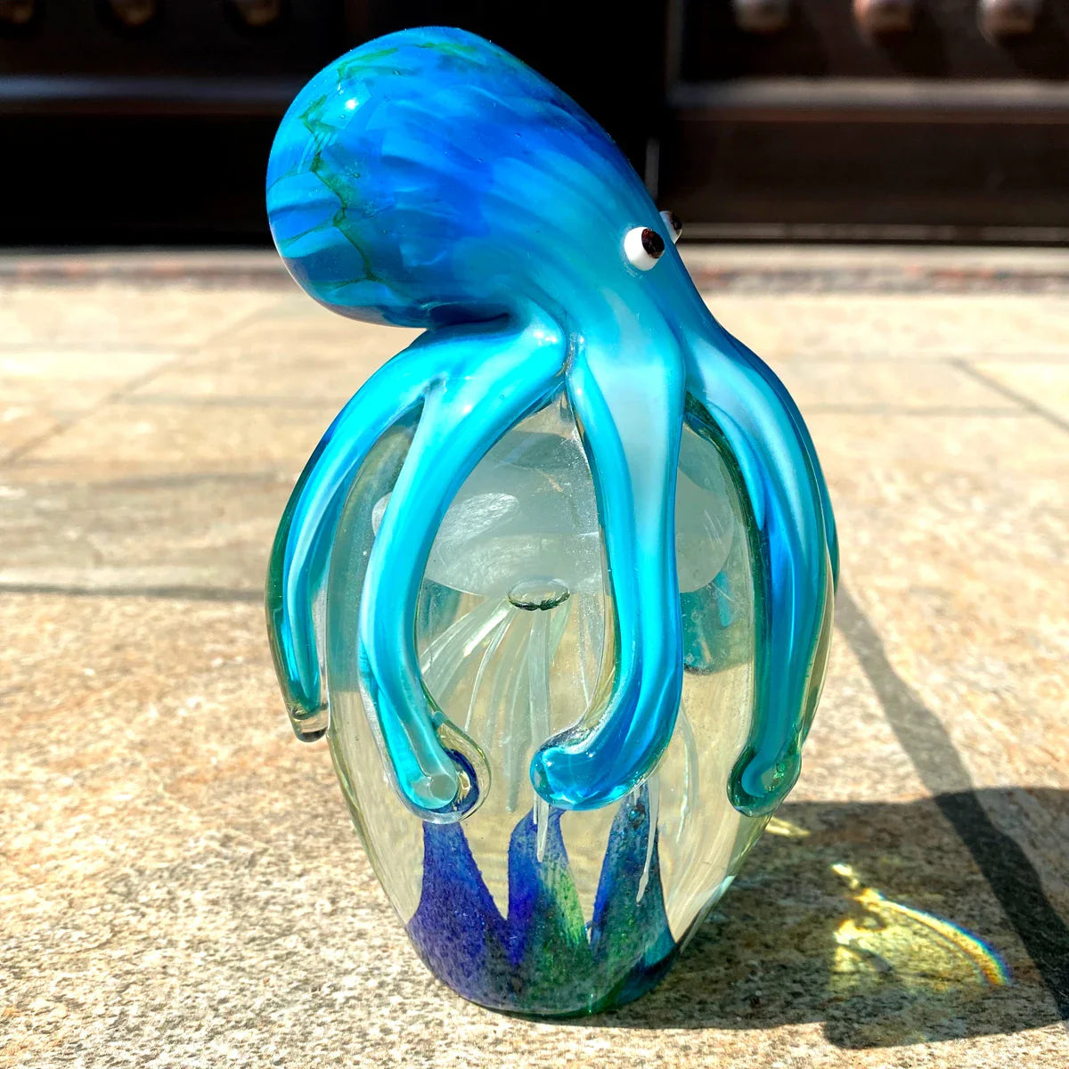 Afralia™ Glass Marine Organism Sculpture Collection for Modern Home Decor