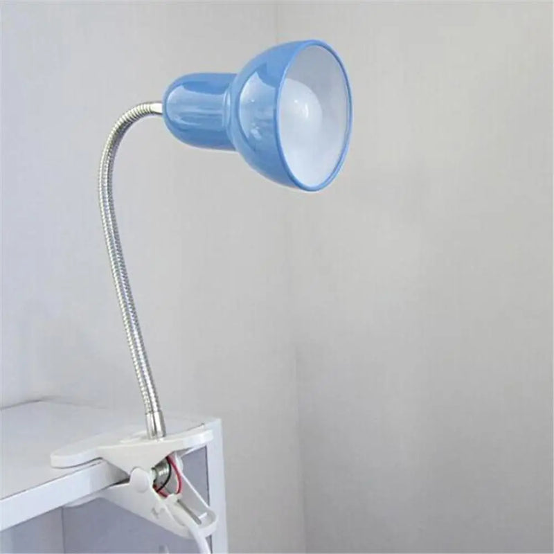 Afralia™ Portable Clip Lamp for Dorm Room, Desk, Bed - Blue/White Pink Home Lighting